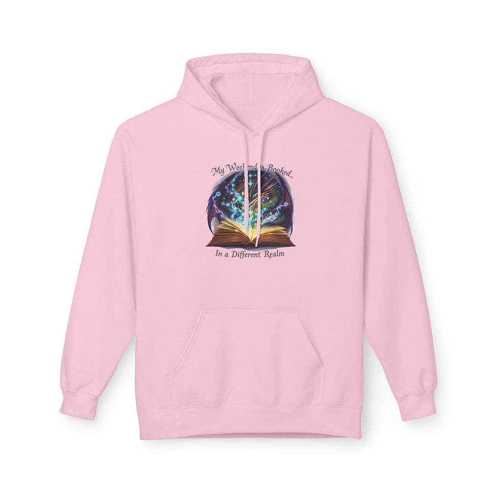 Thumbnail: Fantasy Book Reader Hoodie, Book Lover Gift, Soft Fleece Pullover, Unisex