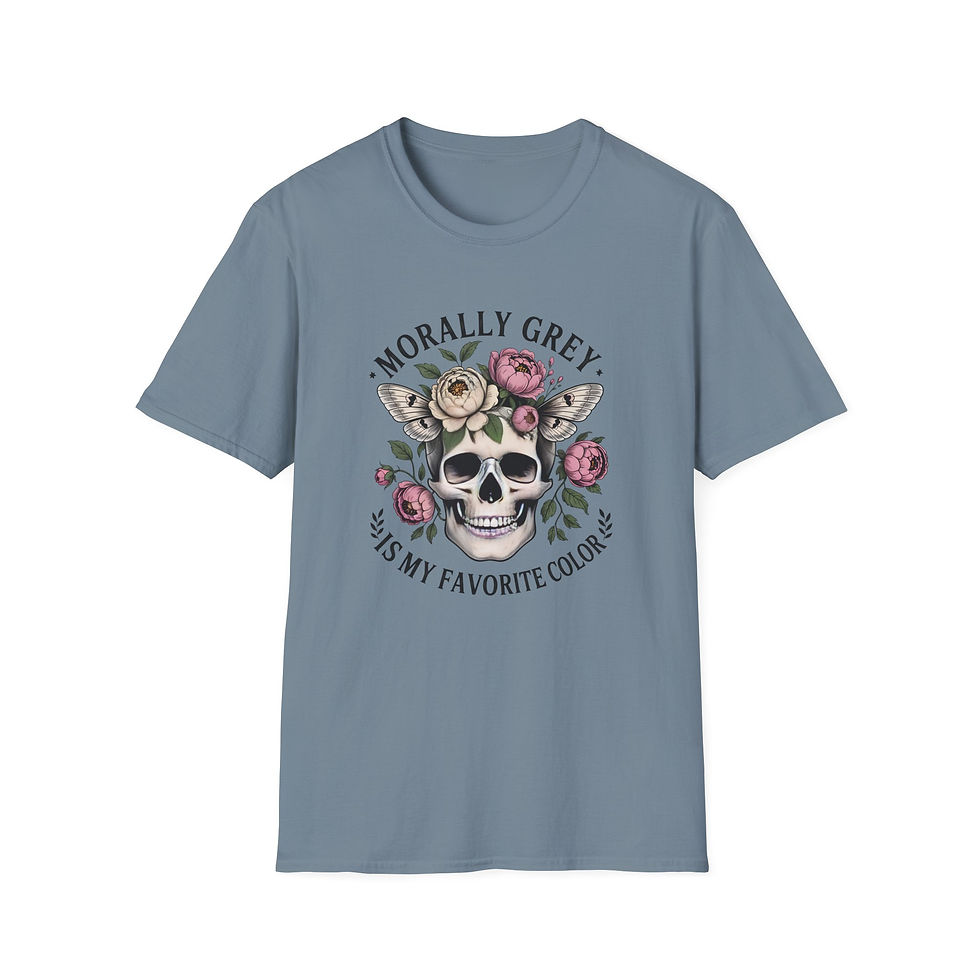 Thumbnail: Morally Grey Is My Favorite Color T-Shirt | Dark Romance Reader Tee
