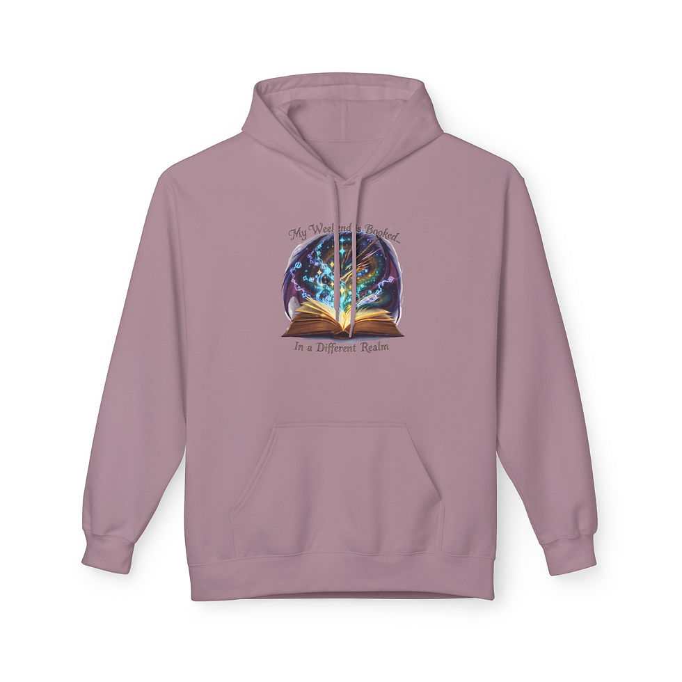 Thumbnail: Fantasy Book Reader Hoodie, Book Lover Gift, Soft Fleece Pullover, Unisex