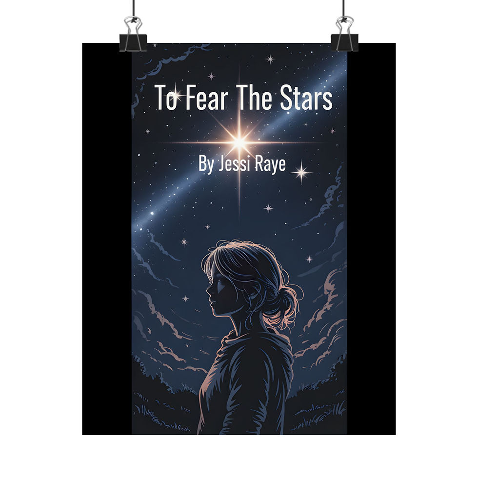 To Fear The Stars Matte Poster — Night Sky Book Cover Art