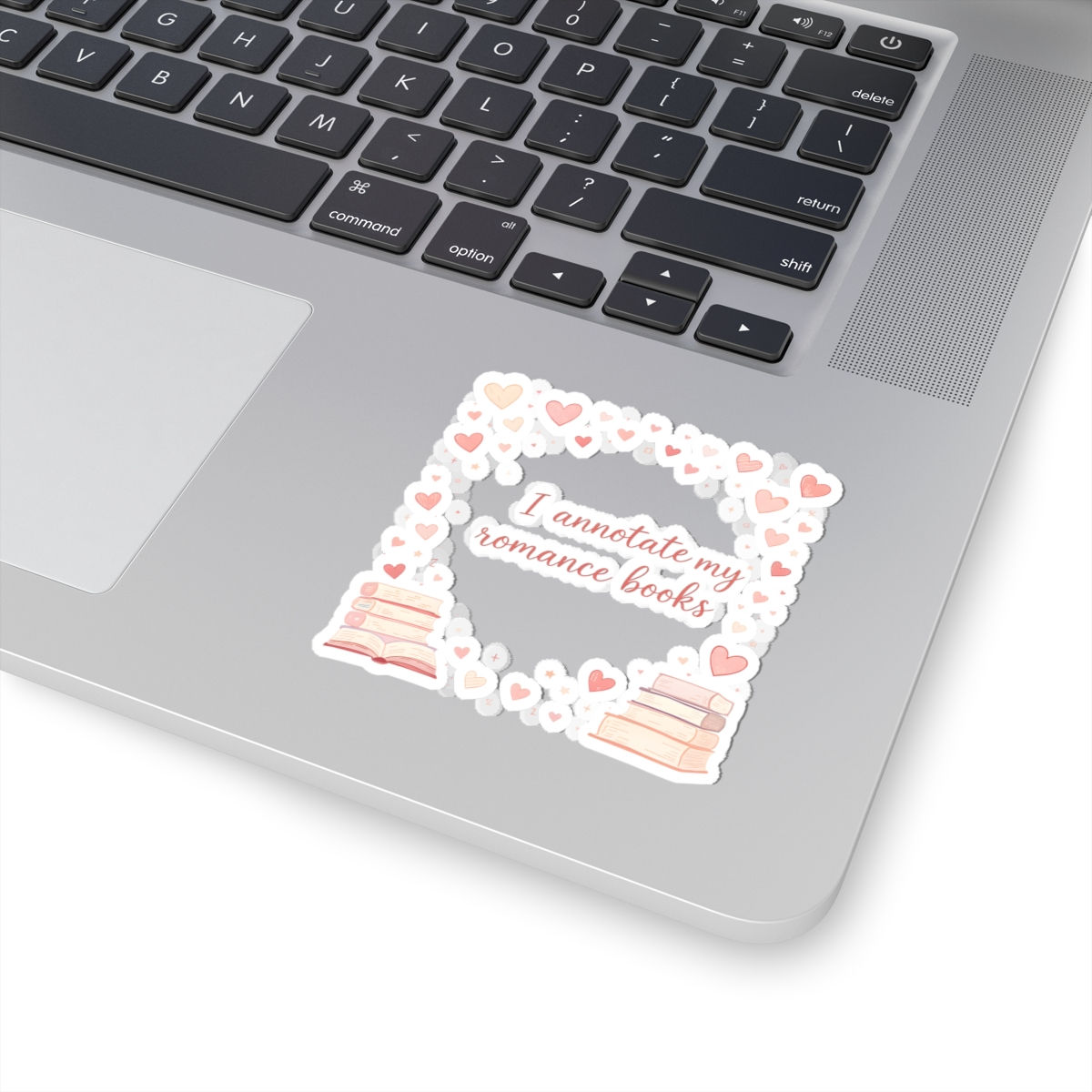 I Annotate My Romance Books Sticker | Kiss-Cut Heart Book Sticker
