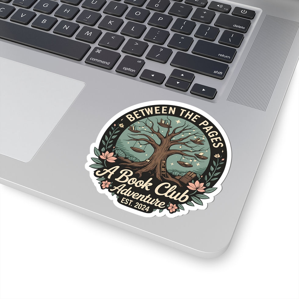Thumbnail: Between the Pages Tree Sticker | 'A Book Club Adventure' Kiss-Cut Sticker