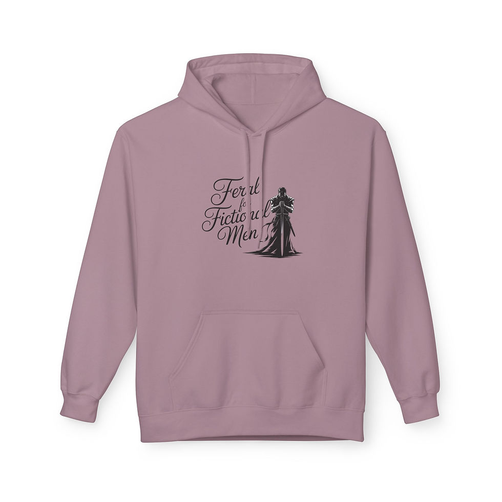 Thumbnail: Feral for Fictional Men Hoodie - Romantasy Bookish Sweatshirt, Book Lover Gift