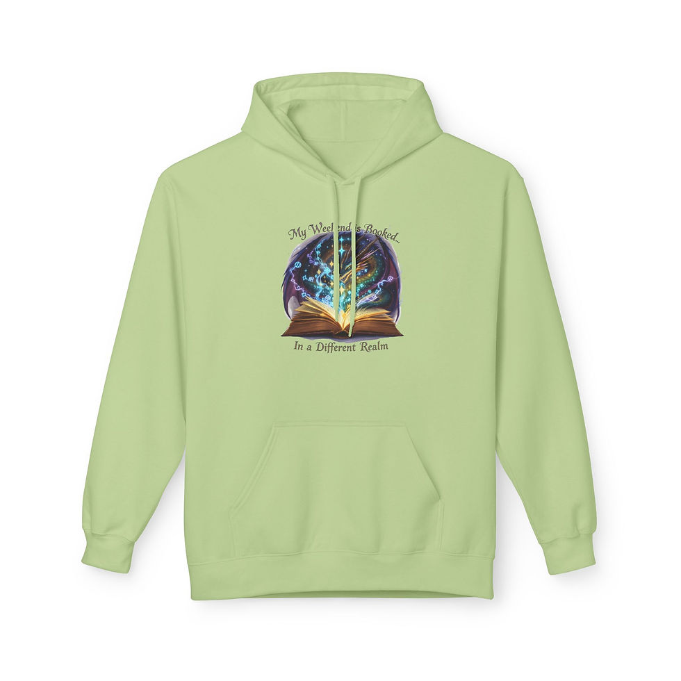 Thumbnail: Fantasy Book Reader Hoodie, Book Lover Gift, Soft Fleece Pullover, Unisex
