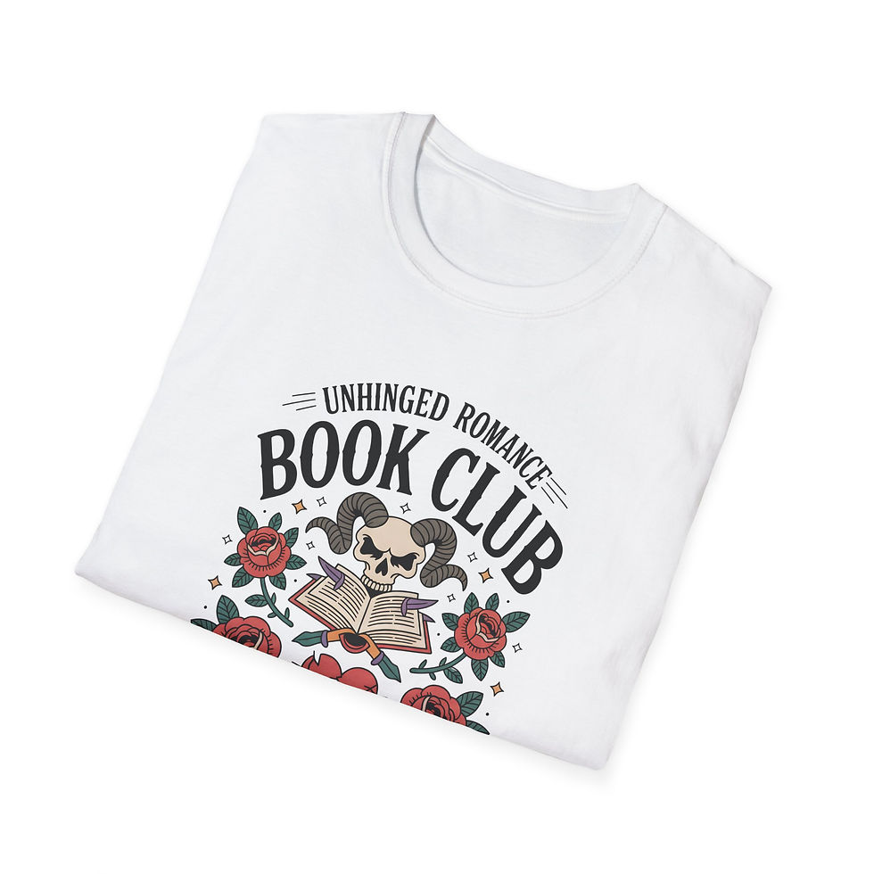 Thumbnail: Unhinged Romance Readers Society Tee | Smut Reader Shirt | Romance Reader