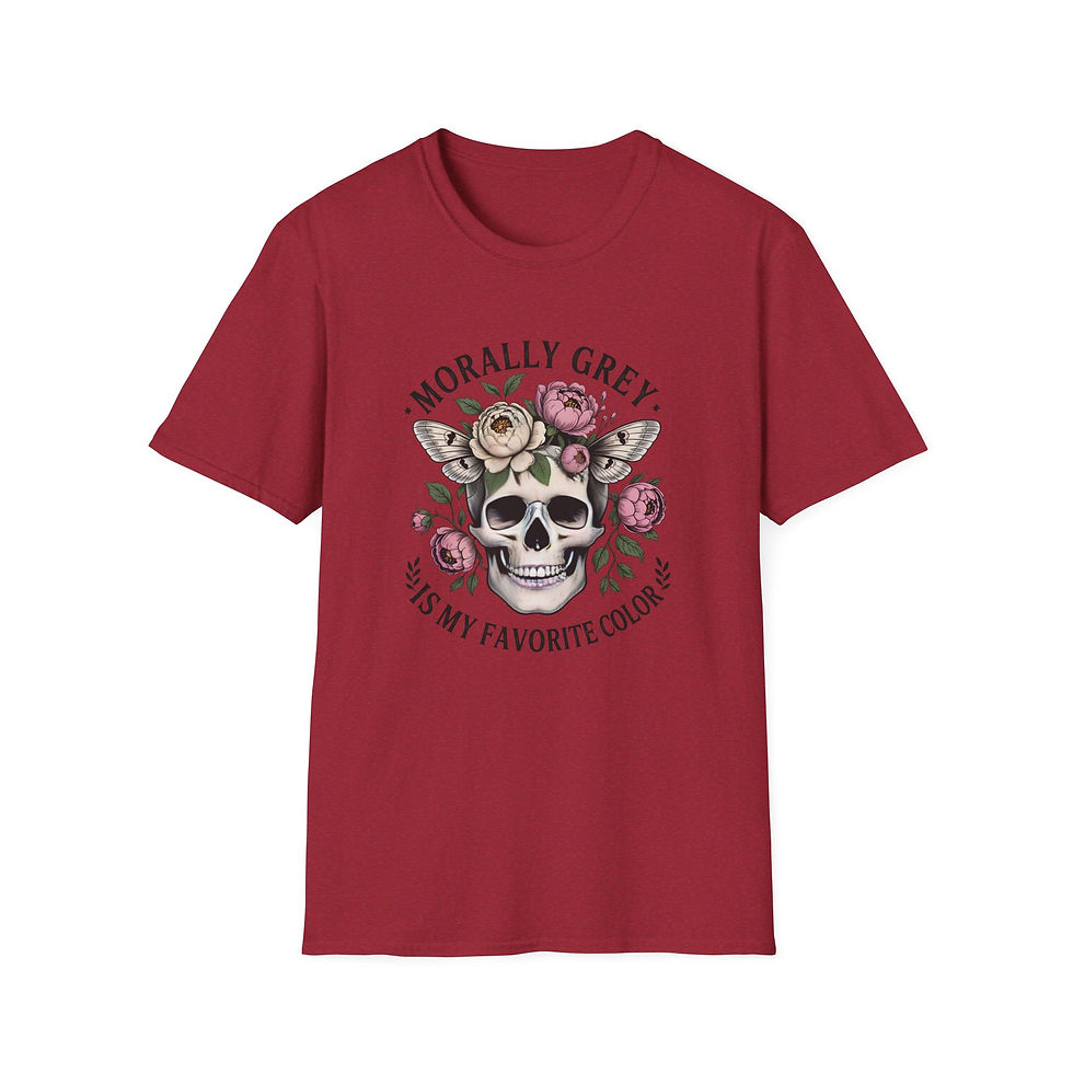 Thumbnail: Morally Grey Is My Favorite Color T-Shirt | Dark Romance Reader Tee