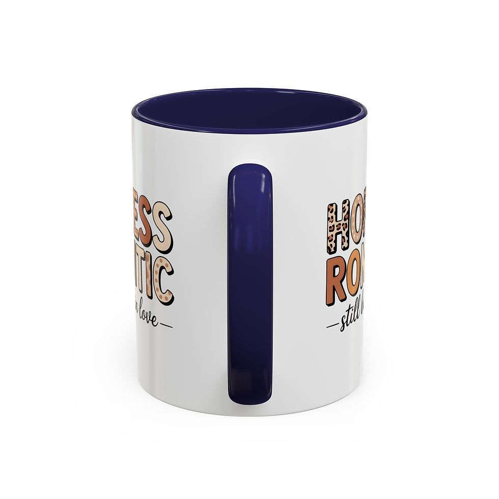 Thumbnail: Hopeless Romantic mug | Accent Coffee Mug with black handle, 11oz or 15oz