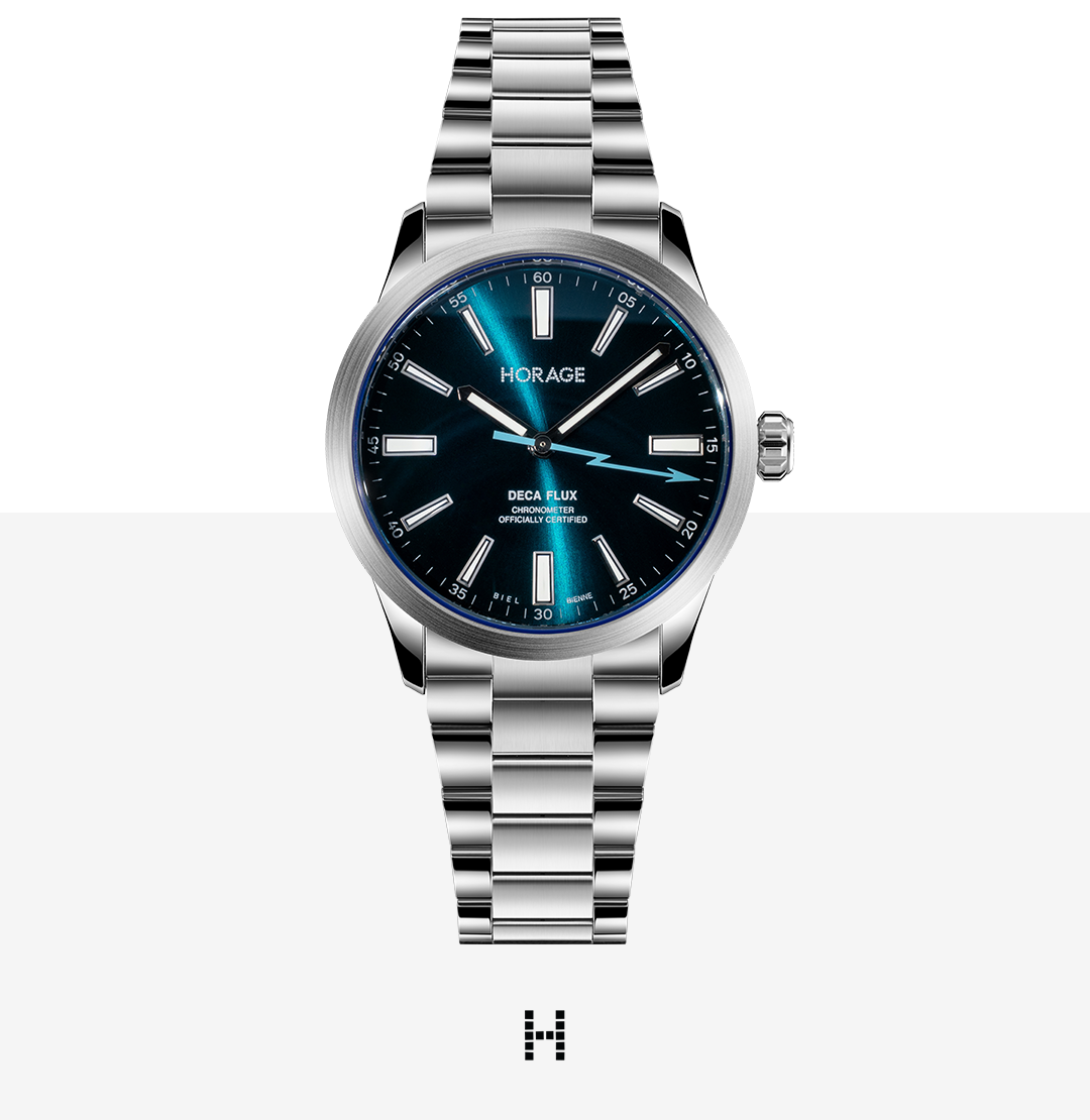 Horage DecaFlux PR: sunray blue dial