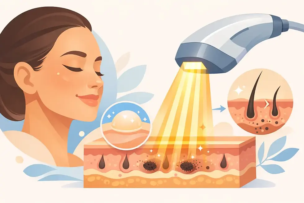 Para que serve luz pulsada na pele?