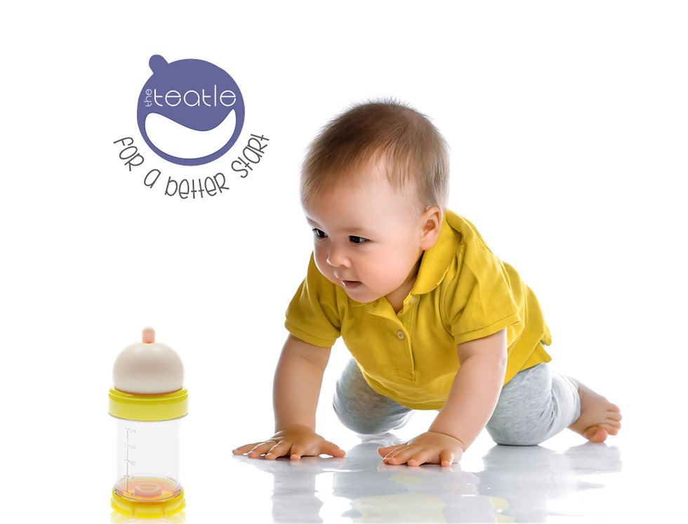 A cute baby and The Teatle