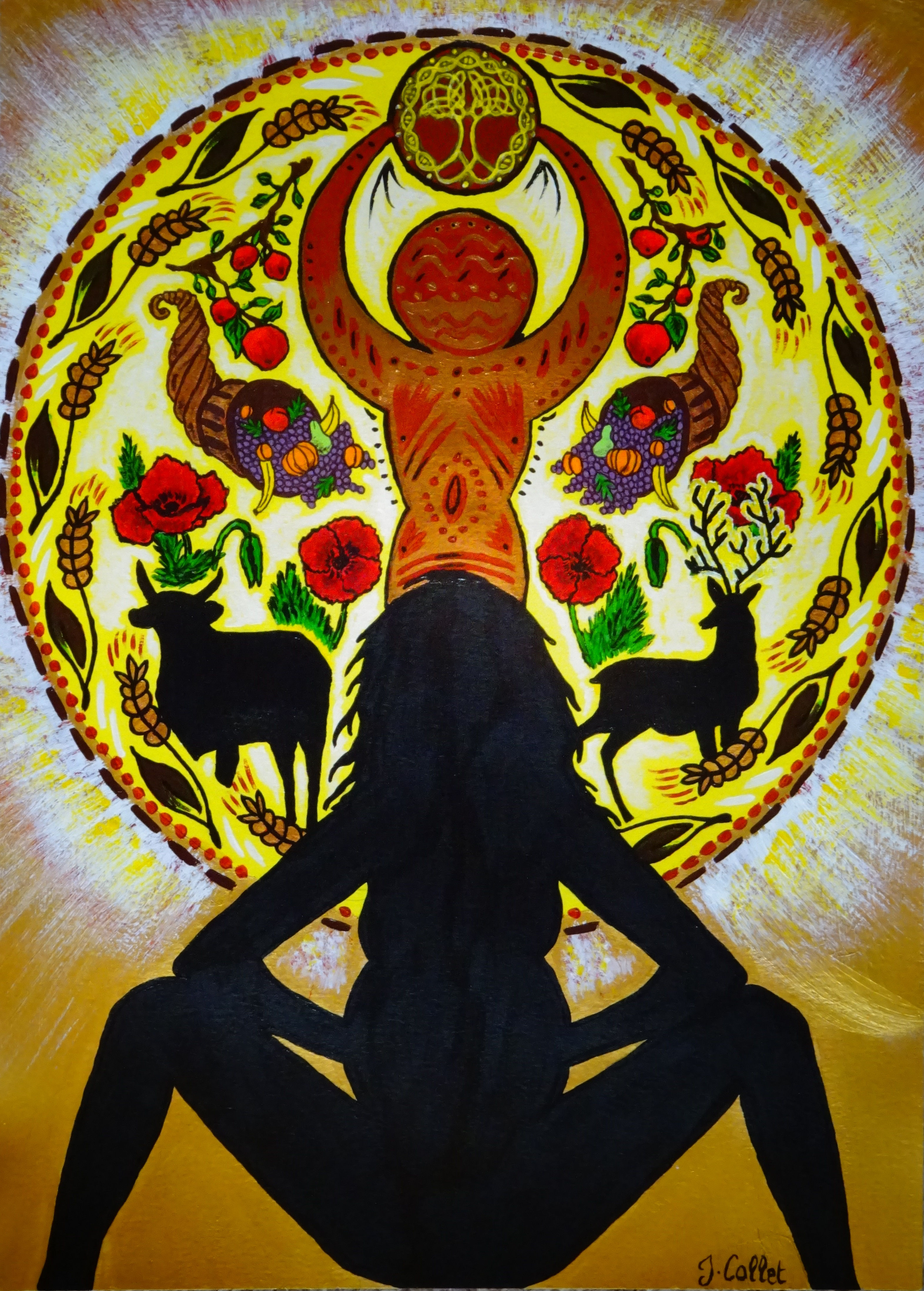 Lammas - Mother Goddess - Greeting card 5x7"