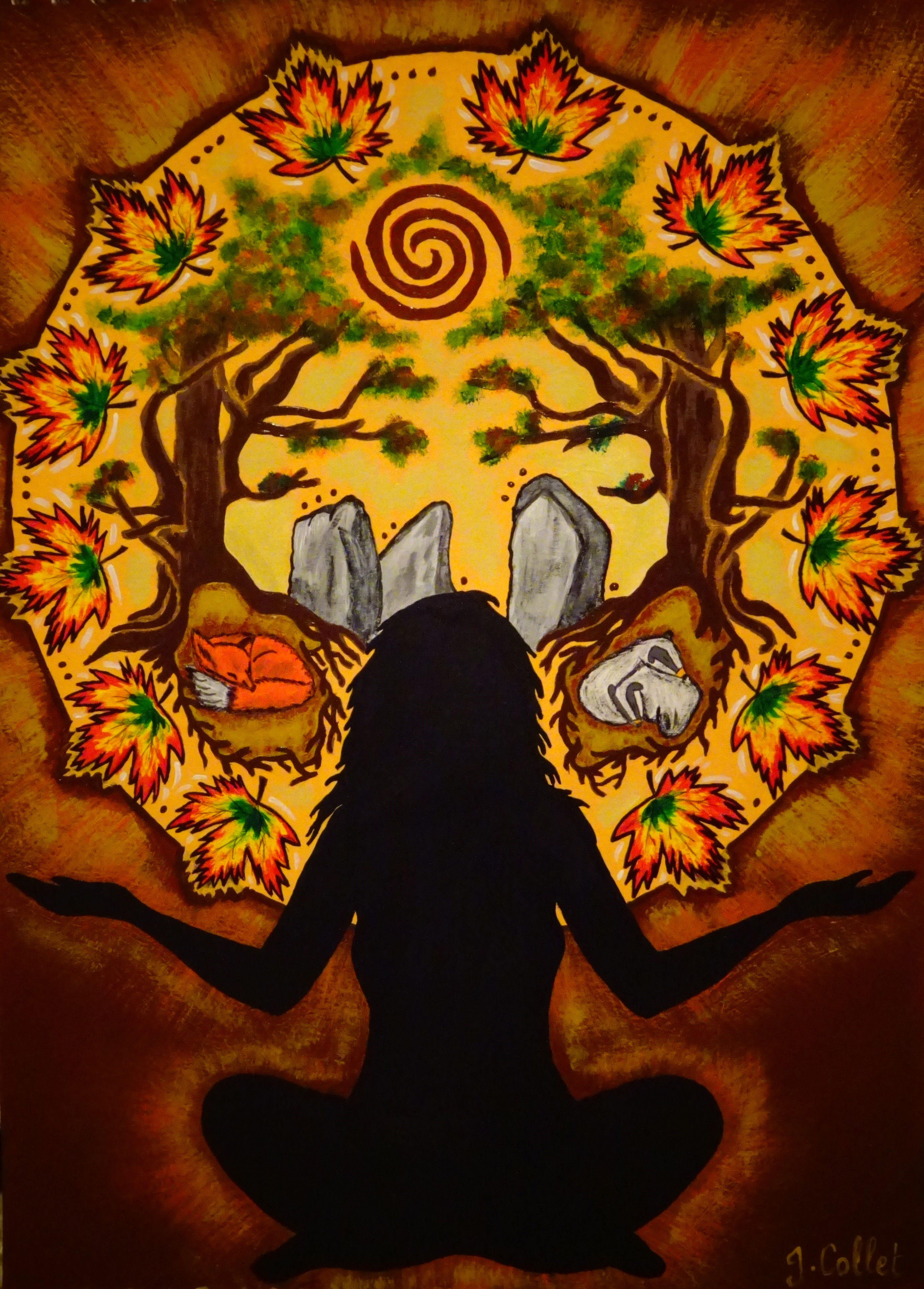 Mabon - Goddess of Earth - Greeting card 5x7"