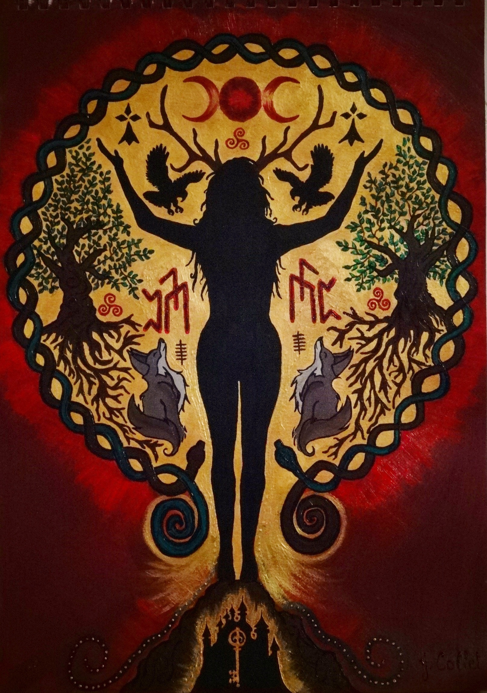 Dahud Ahès, Breton Goddess A4 Laserprint