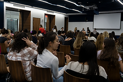 Students at Olive and June Event