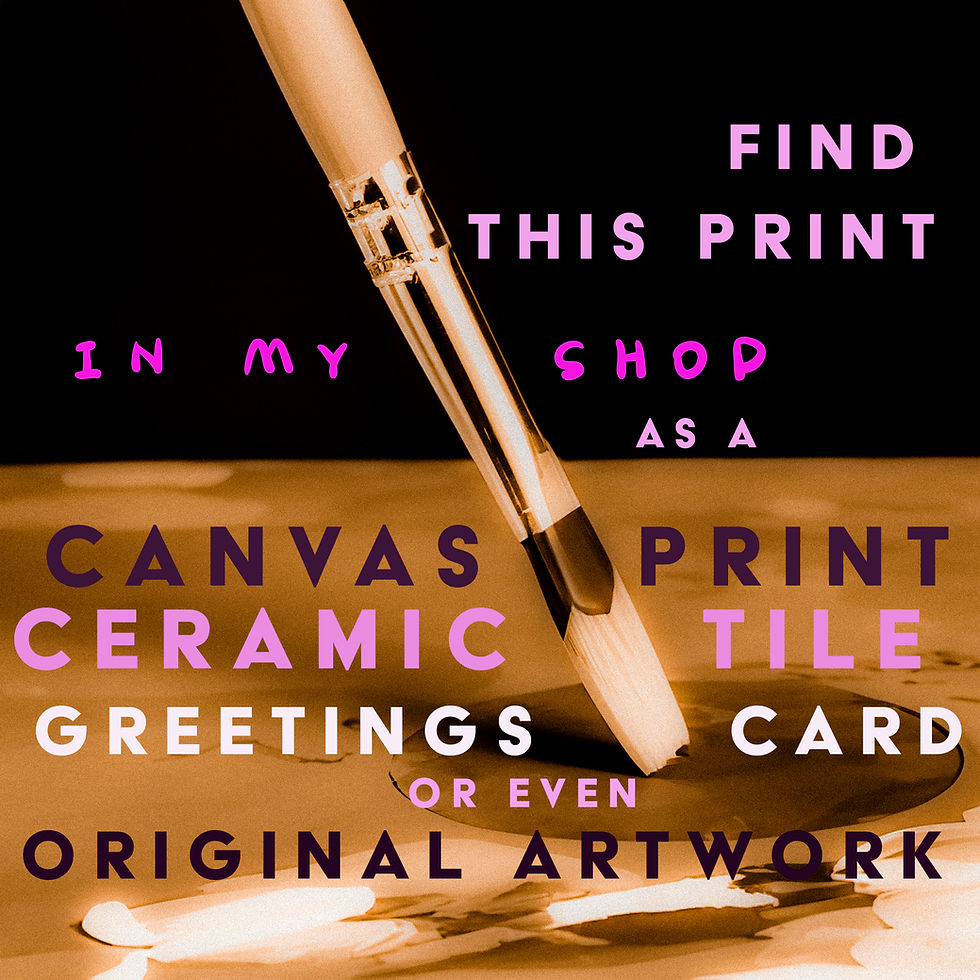 Thumbnail: brush with text Find This Paper Print in my online art shop as a Canvas print, greetings card, ceramic or original art