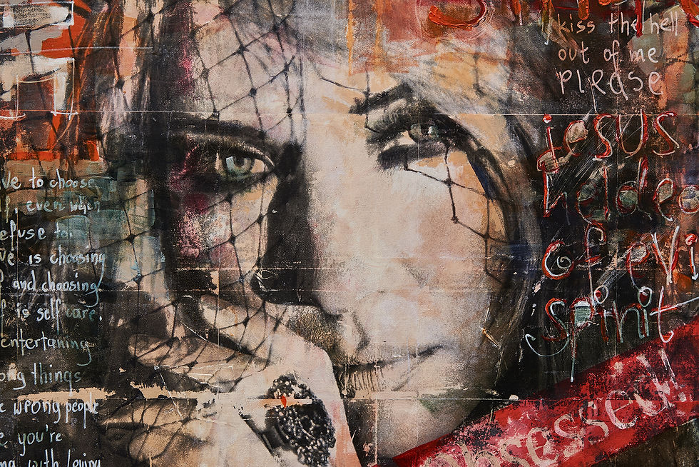 Thumbnail: Woman Face detail of the painting