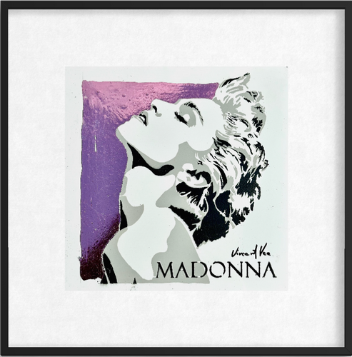 MADONNA Original Art: Limited Edition 4/30 Framed Acrylic on Pink