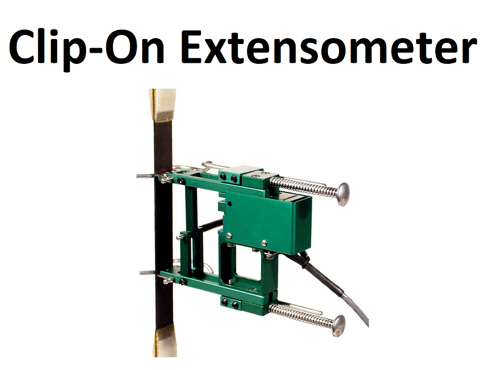 Clip-On Extensometer for Strain Measurement on a Universal Testing Machine