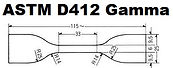 ASTM D412 Sample Die Gamma Type III