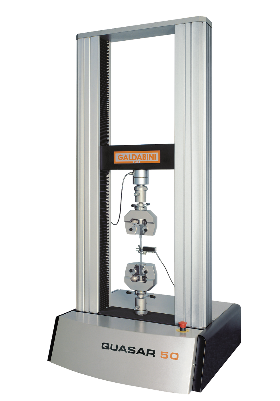 Universal testing machine fitted with a video extensometer