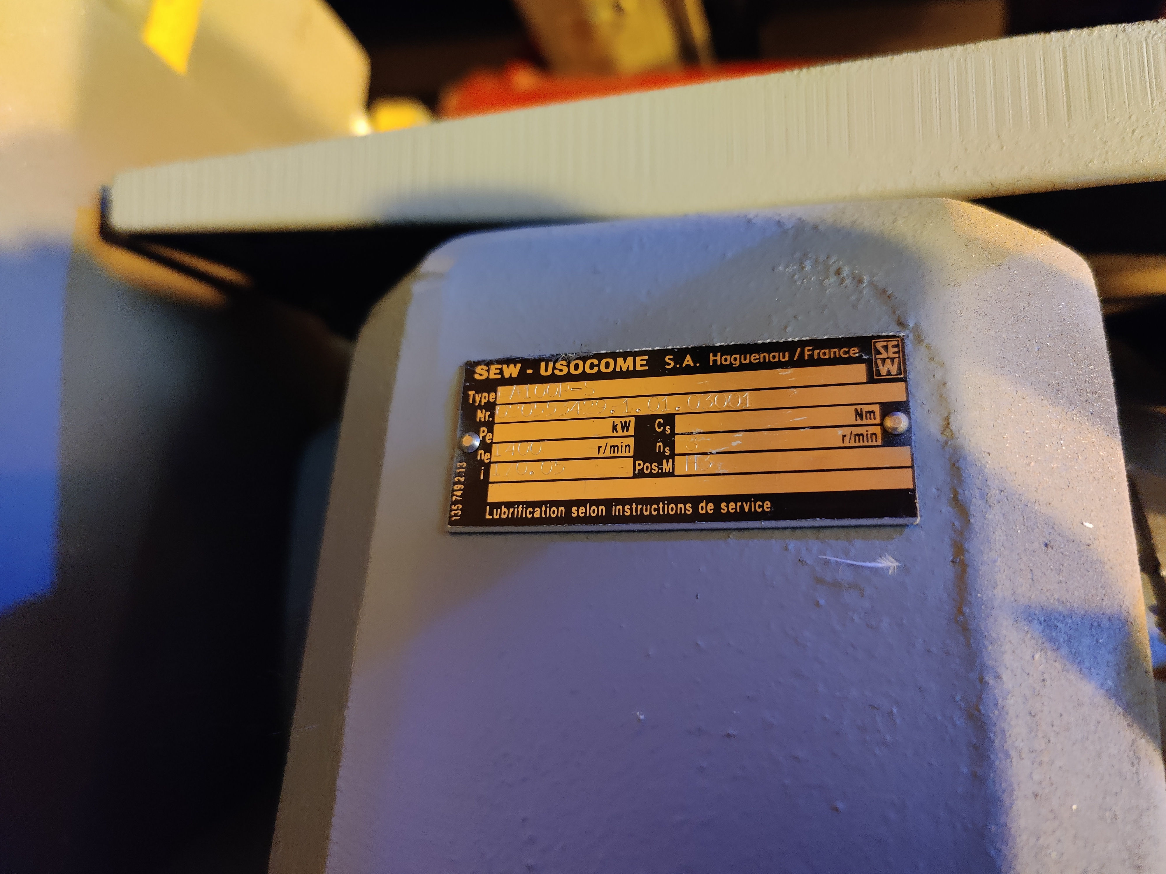 REDUCTOR SEW FA100P I=170,05 H3