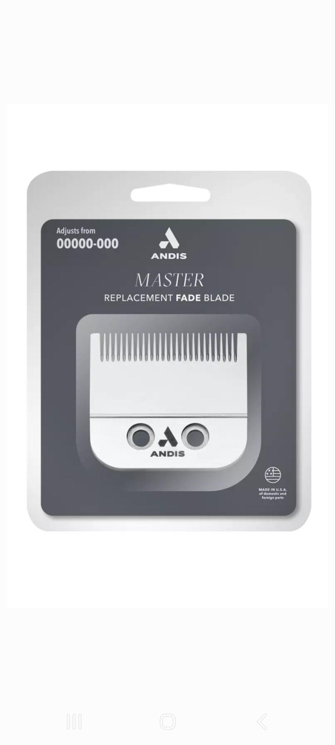 Andis Fade Master Replacement Blade #01591