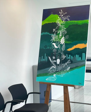 Live painting pour Une seule Santé Urbaine