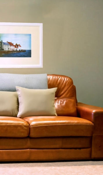 Lounge in Garden Apartment with sofa bed suitable for families of 4 near St Andrews