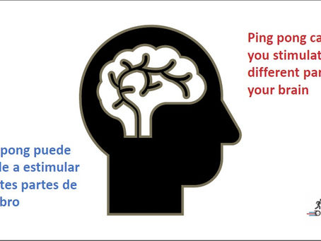 Ping pong stimulates different parts of the brain