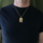 Lugh necklace on man