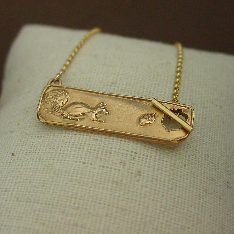 Thumbnail: Squirrel necklace sideway