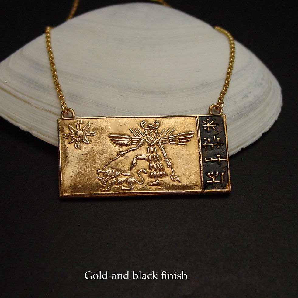 Thumbnail: Ishtar necklace gold and black