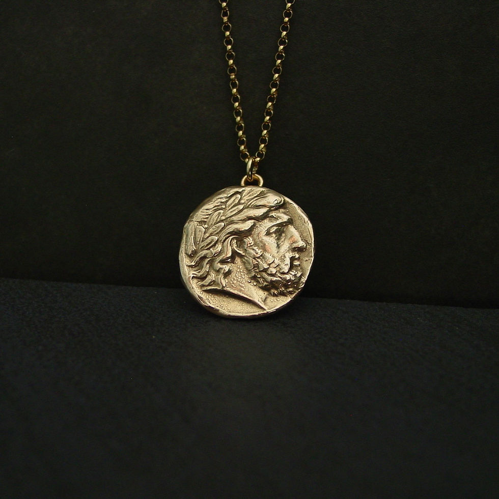 Thumbnail: Zeus necklace outside view