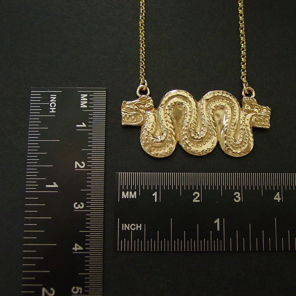 Thumbnail: Kukulkan serpent necklace neasurements