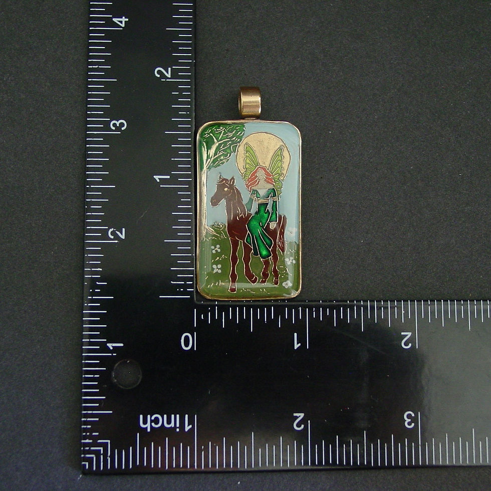 Thumbnail: Aine pendant - Irish Fairy goddess measurements