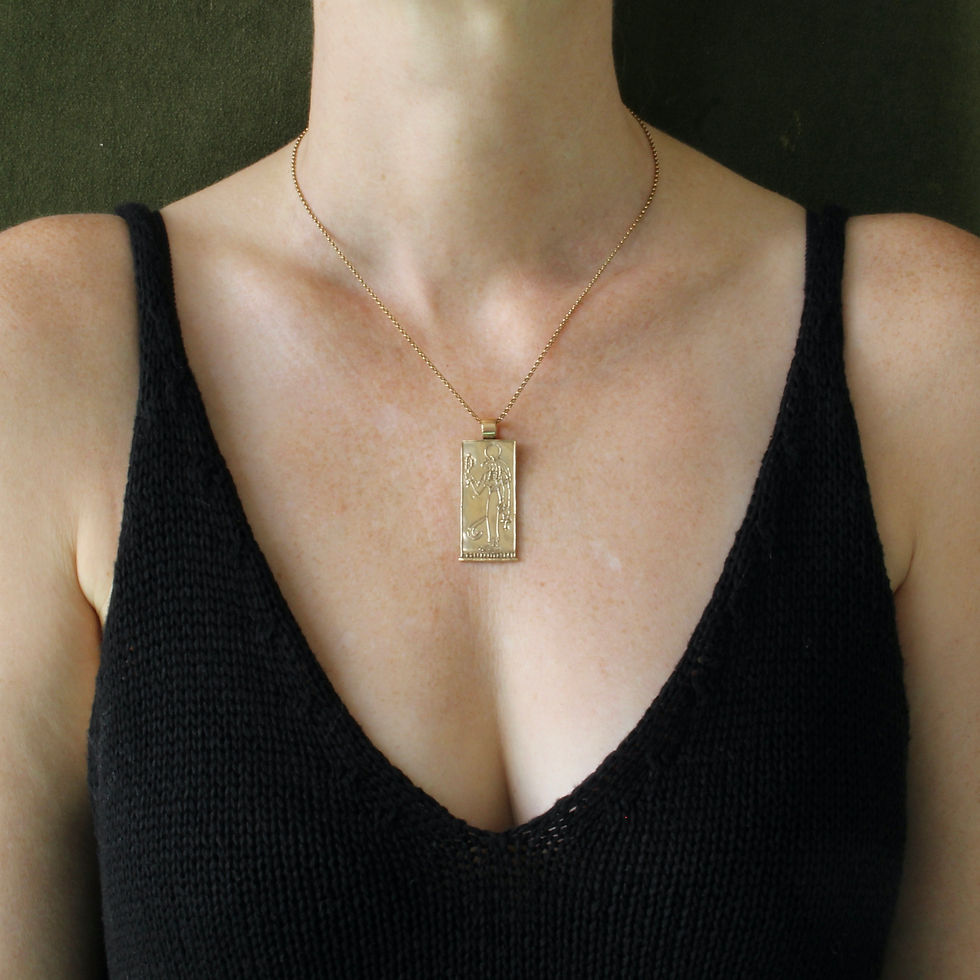 Bastet pendant no color  on woman