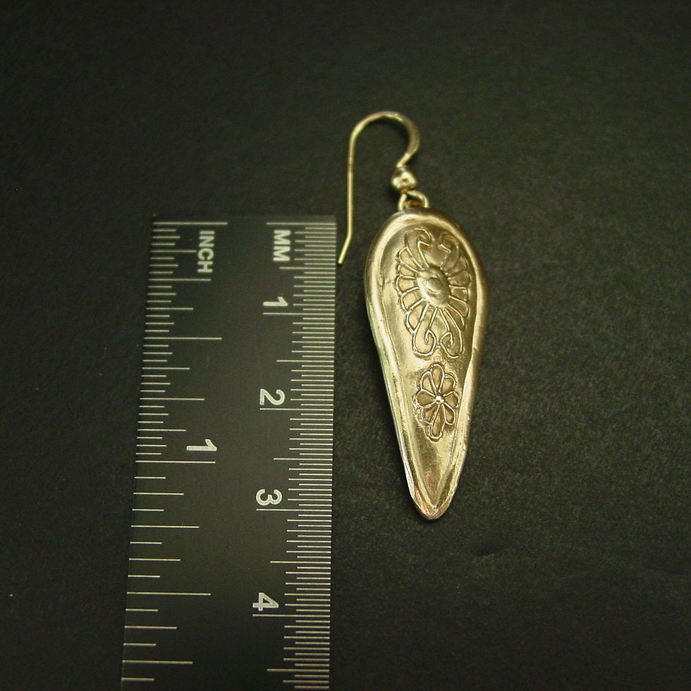 Thumbnail: Kite shield earrings measurements