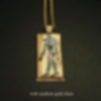 Thumbnail: Anubis necklace medium gold chain