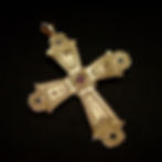 Byzantine cross pendant