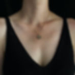 Thumbnail: Aquarius small necklace on woman