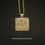 Thumbnail: Viracocha pendant medium gold chain