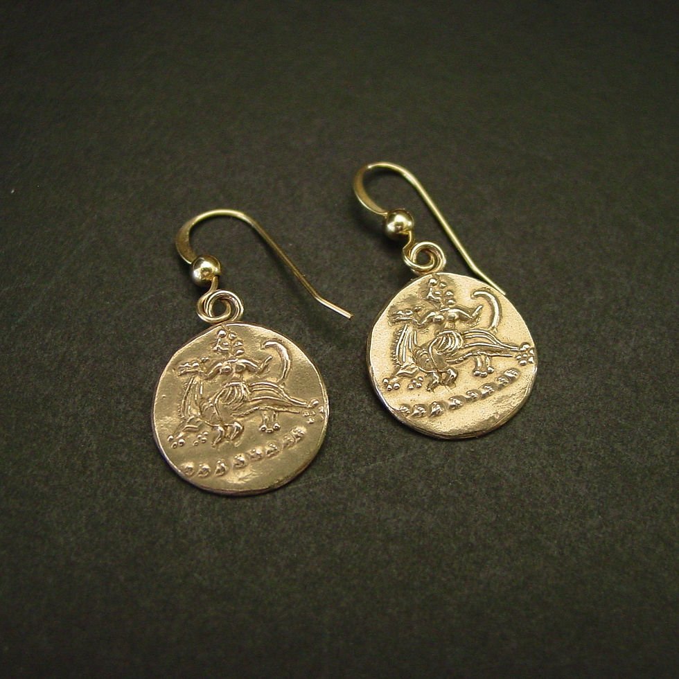 Thumbnail: Mycenaean goddess earrings