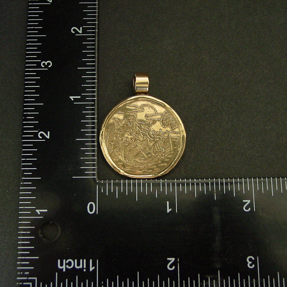 Thumbnail: Iara mermaid pendant measurements