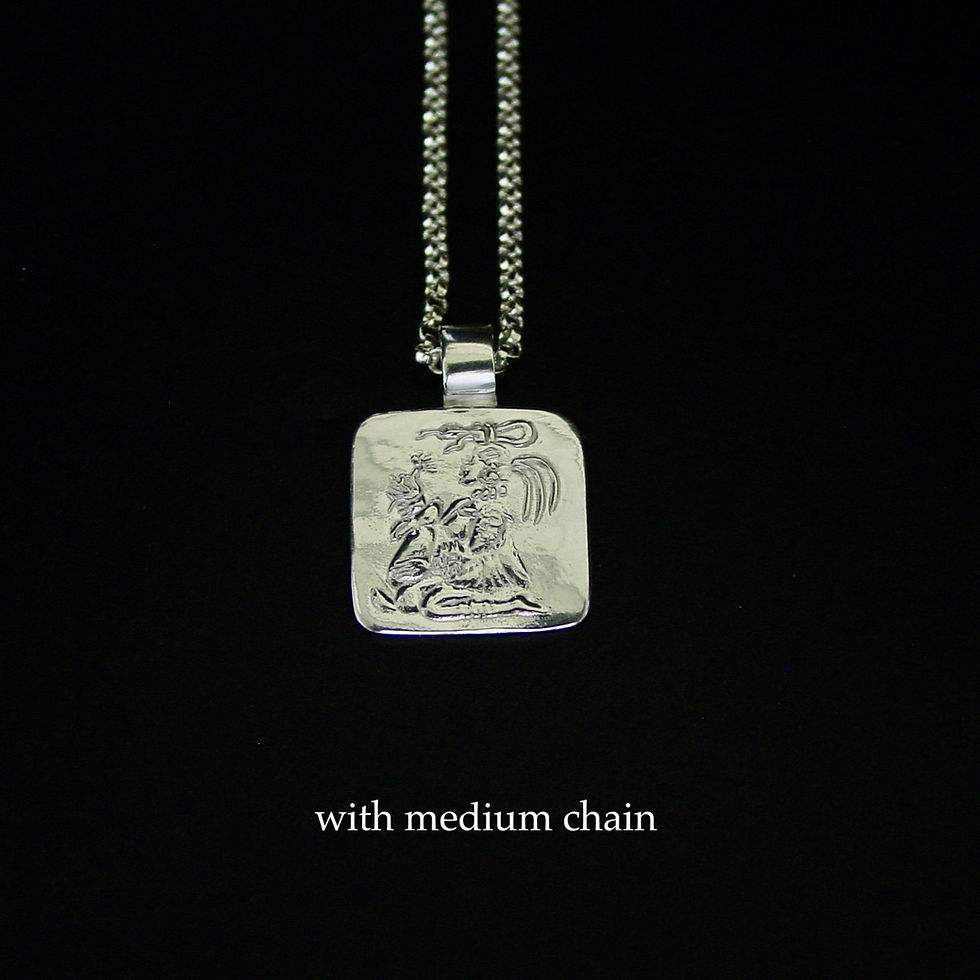 Thumbnail: Ixchel necklace silver medium chain
