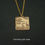 Thumbnail: Moose Caribou necklace thin gold chain