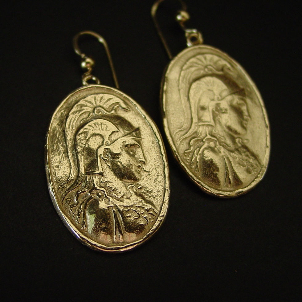Thumbnail: Athena Cameo earrings close up