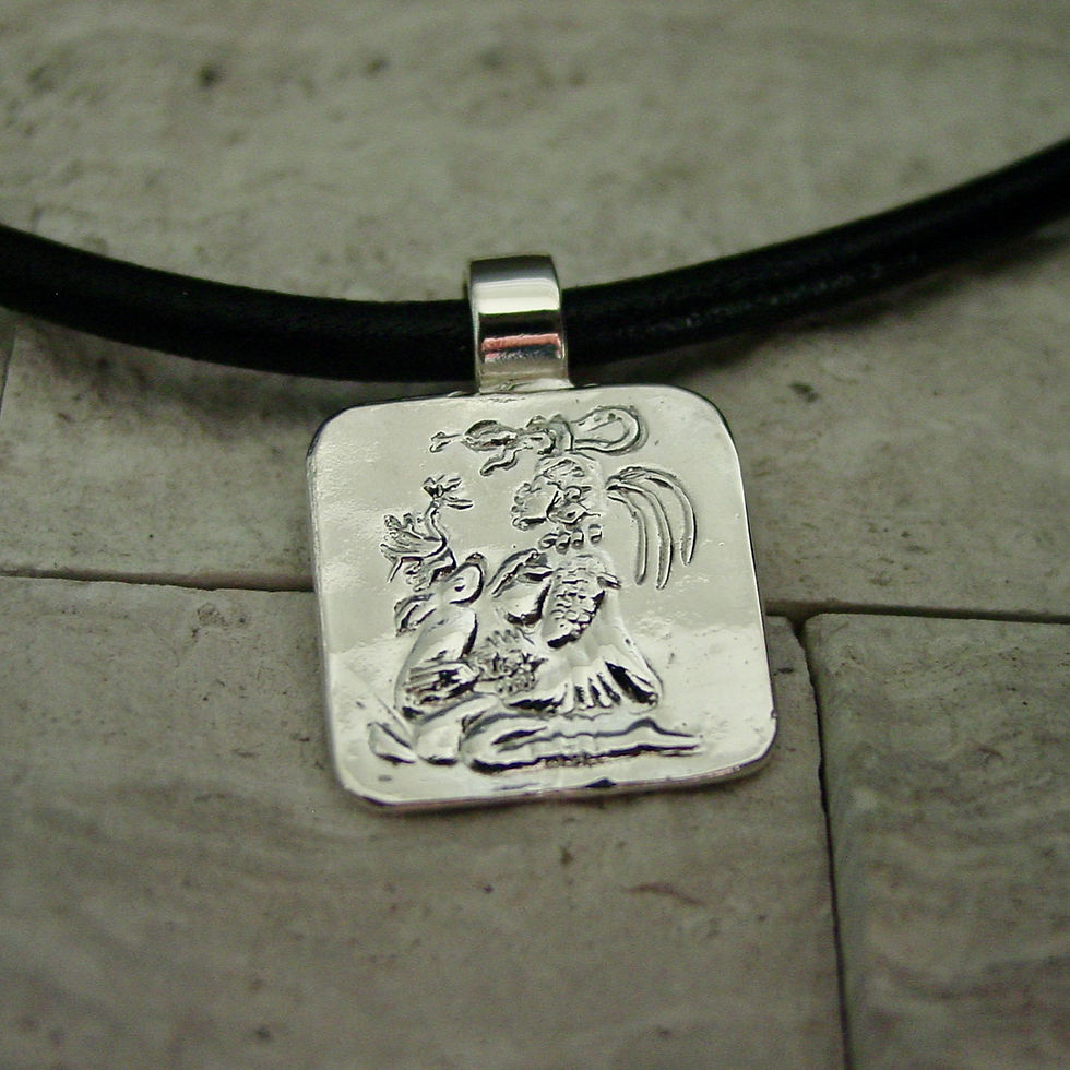 Thumbnail: Silver Ixchel leather necklace