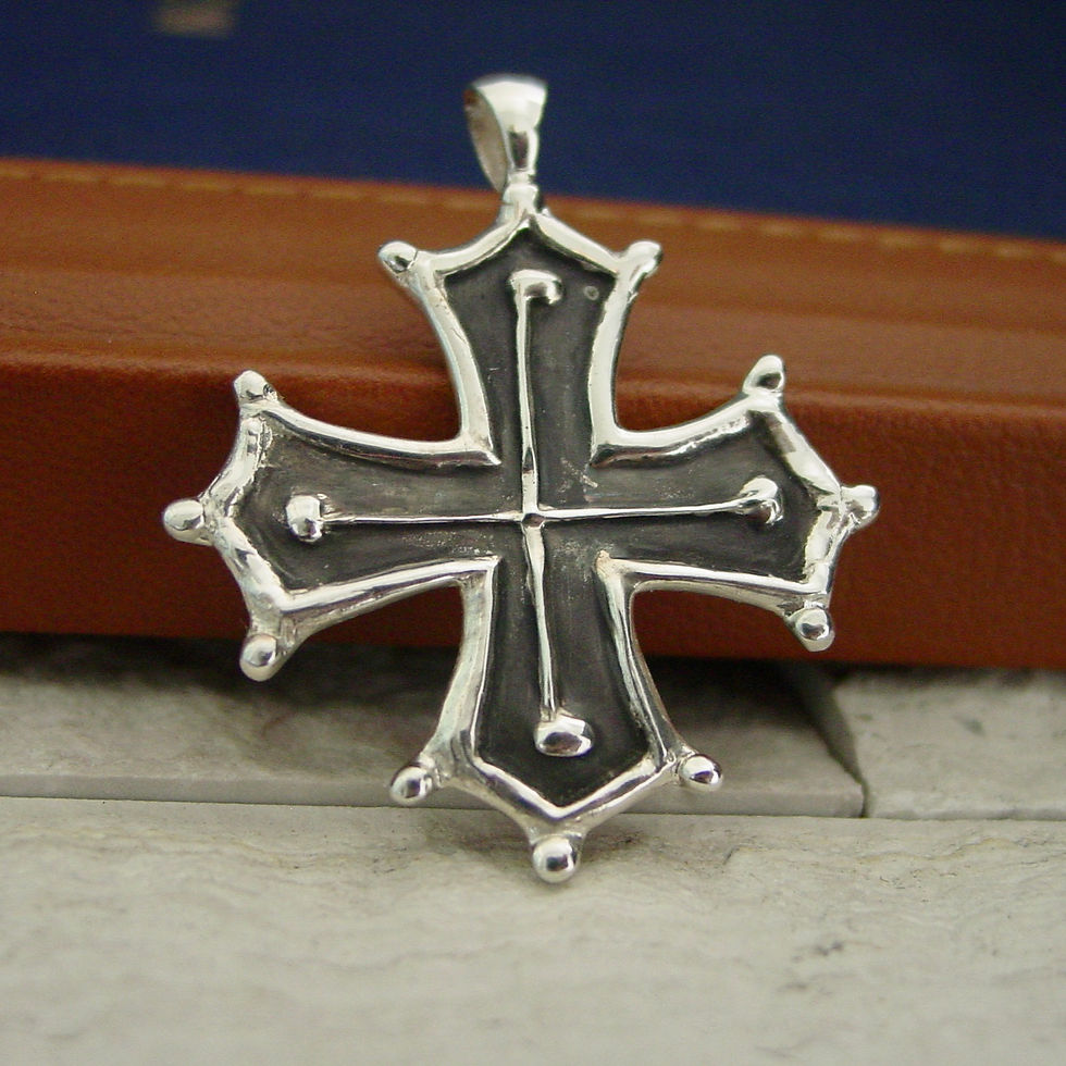 Silver Occitan cross Pendant necklace
