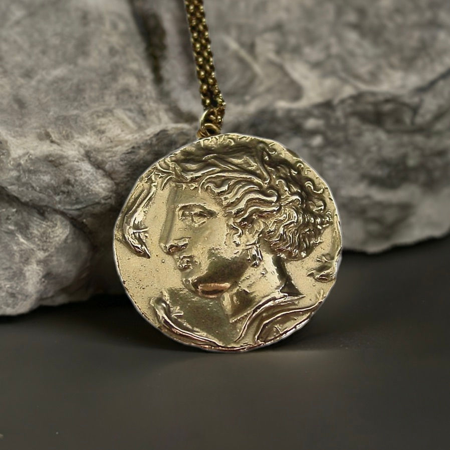 Persephone necklace on stone