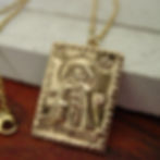 Saint Abigail Gobnait Necklace close up